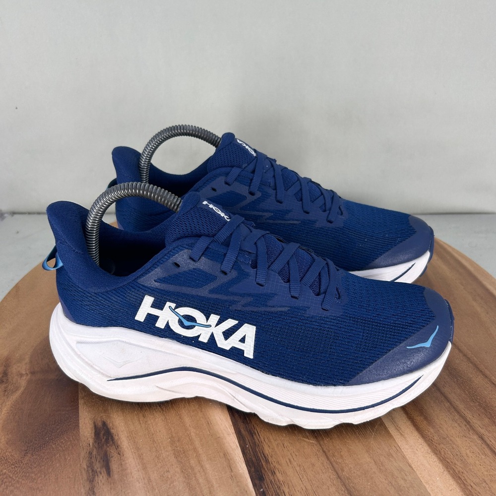 Hoka Challenger 8 Wide Blue Running Shoes Womens 8.5D 1168719 MGRT